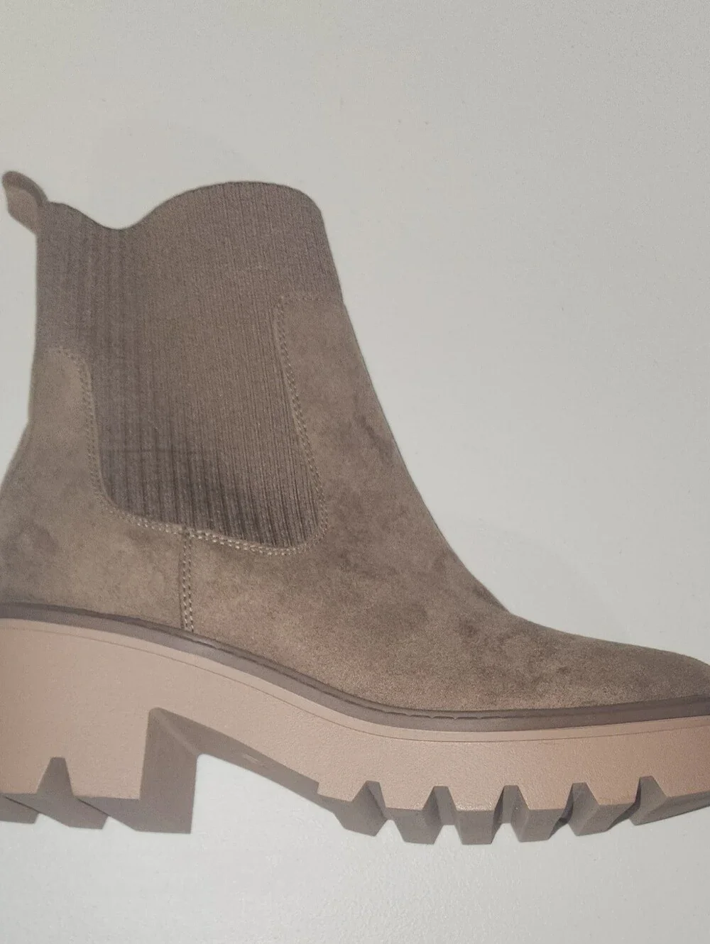 Women's Taupe Suede Ankle Boots - Brand: Universal Thread Size 11